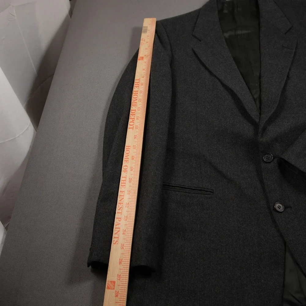 Yves Saint Laurent Pinstripe Virgin Wool Made in France Men Blazer Size 42L